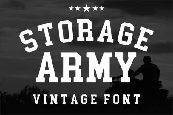 Storage Army by riki.studio — Slab Serif Font — preview 1