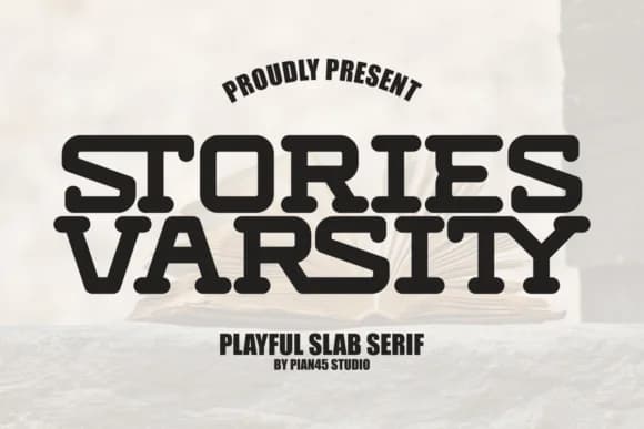 Stories Varsity by Pian45 — Slab Serif Font