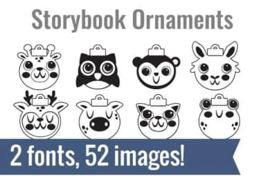 Storybook Christmas Dingbats by Illustration Ink — Dingbats Font — thumbnail 2