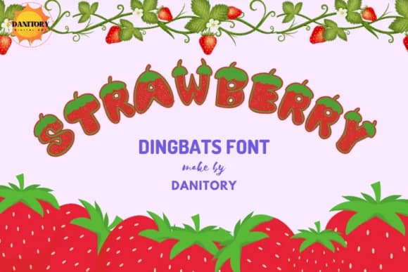 Strawberry by danita.kukkai — Dingbats Font