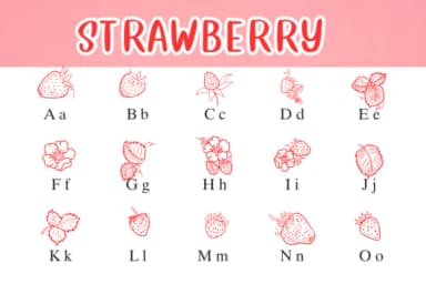 Strawberry by Nongyao — Dingbats Font — thumbnail 2