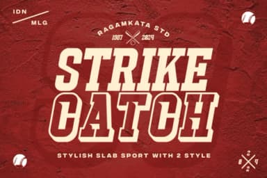 Strike Catch by RagamKata Studio — Slab Serif Font — thumbnail 1