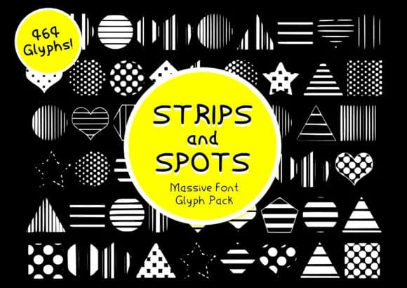 Strips & Spots by GraphicsBam Fonts — Dingbats Font