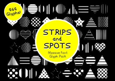 Strips & Spots by GraphicsBam Fonts — Dingbats Font — thumbnail 1