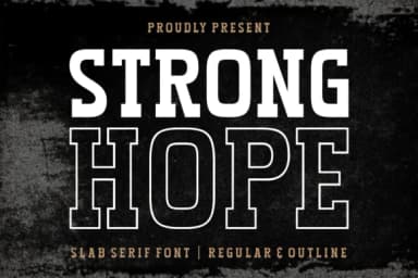Strong Hope by Situjuh — Slab Serif Font — thumbnail 1