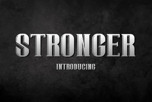 Stronger by Fox7 — Slab Serif Font
