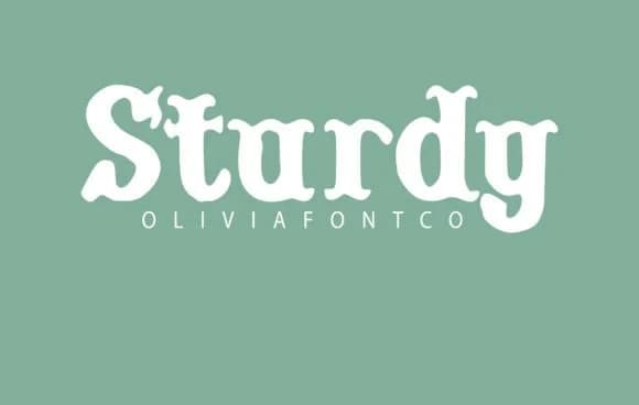 Sturdy by OliviaFontCo — Slab Serif Font