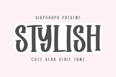 Stylish by SiapGraph — Slab Serif Font — thumbnail 1