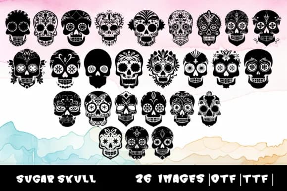 Sugar Skull by MOMAT THIRTYONE — Dingbats Font