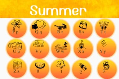 Summer by Nongyao — Dingbats Font — thumbnail 3