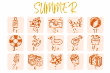 Summer by Suphitchaya — Dingbats Font — thumbnail 3