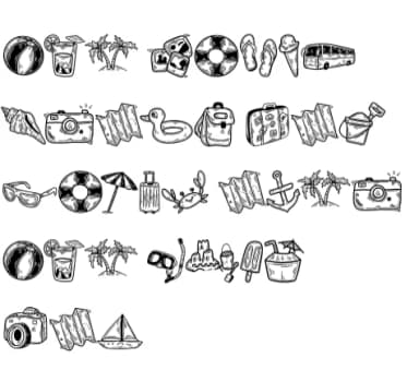 Summer by Suphitchaya — Dingbats Font — thumbnail 8