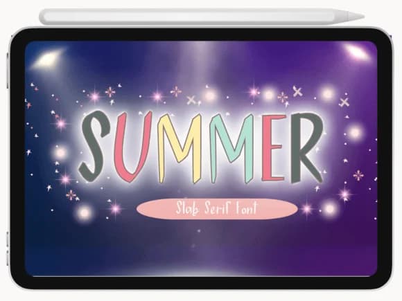 Summer by Pukka De — Slab Serif Font