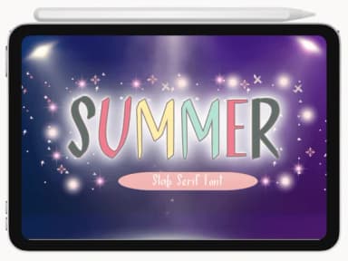 Summer by Pukka De — Slab Serif Font — thumbnail 1