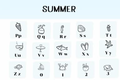 Summer by Ketsarin — Dingbats Font — thumbnail 3