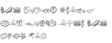 Summer by Ketsarin — Dingbats Font — thumbnail 8