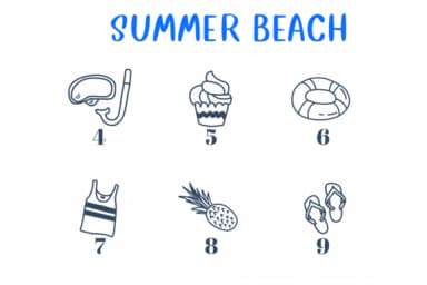 Summer Beach by CHANOK — Dingbats Font — thumbnail 4