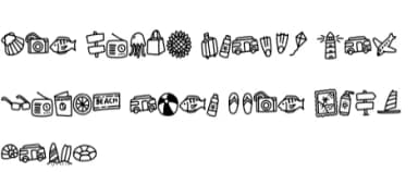 Summer Beach by YandiDesigns — Dingbats Font — thumbnail 6