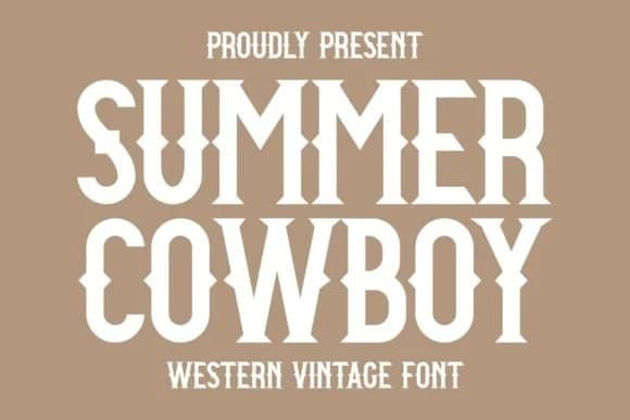 Summer Cowboy by Intype Studio — Slab Serif Font