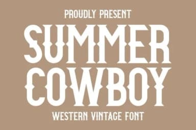 Summer Cowboy by Intype Studio — Slab Serif Font — thumbnail 1