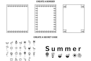 Summer Doodle by digitalplannerland — Dingbats Font — thumbnail 6