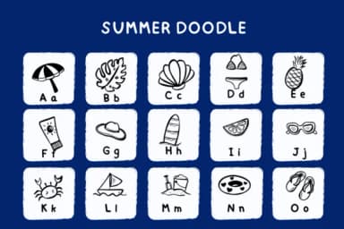 Summer Doodle by Bee piyanuch — Dingbats Font — thumbnail 5