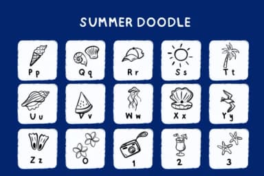 Summer Doodle by Bee piyanuch — Dingbats Font — thumbnail 6