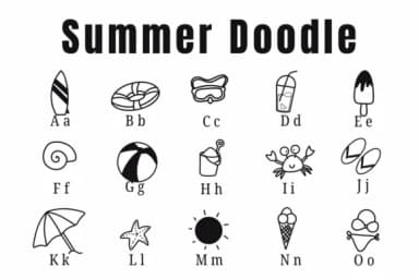 Summer Doodle by Suphitchaya — Dingbats Font — thumbnail 2