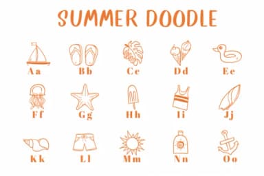 Summer Doodle by CHANOK — Dingbats Font — thumbnail 2