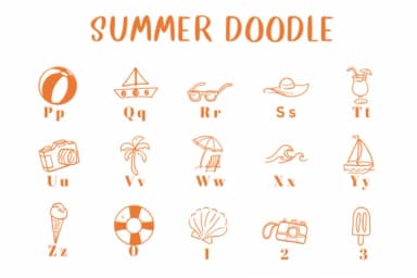 Summer Doodle by CHANOK — Dingbats Font — thumbnail 3