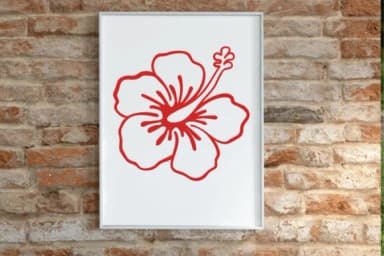 Summer Hibiscus Flower by Ketsarin — Dingbats Font — thumbnail 7