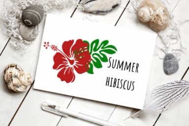 Summer Hibiscus by PraewDesigns — Dingbats Font — thumbnail 6
