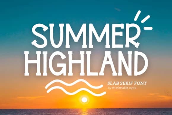 Summer Highland by Minimalist Eyes — Slab Serif Font