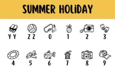 Summer Holiday by Chonada — Dingbats Font — thumbnail 4
