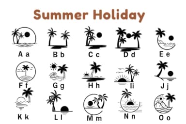 Summer Holiday by Nun Sukhwan — Dingbats Font — thumbnail 6