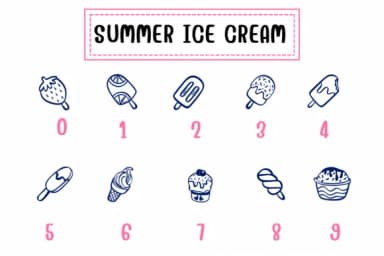Summer Ice Cream by PraewDesigns — Dingbats Font — thumbnail 4