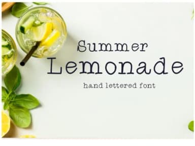 Summer Lemonade by PJ Fonttein — Slab Serif Font — thumbnail 1