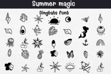 Summer Magic by Sontaya — Dingbats Font — thumbnail 1
