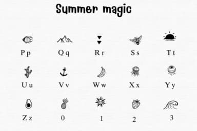 Summer Magic by Sontaya — Dingbats Font — thumbnail 3