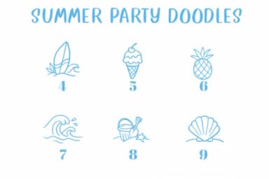 Summer Party Doodles by CHANOK — Dingbats Font — thumbnail 4