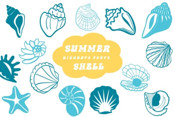 Summer Shell by Suphitchaya — Dingbats Font