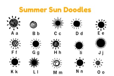 Summer Sun Doodles by Nun Sukhwan — Dingbats Font — thumbnail 6