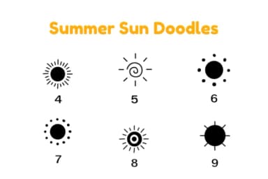 Summer Sun Doodles by Nun Sukhwan — Dingbats Font — thumbnail 8