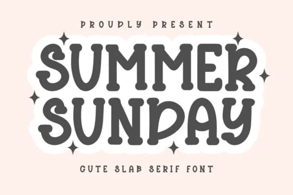 Summer Sunday by CraftedType Studio — Slab Serif Font