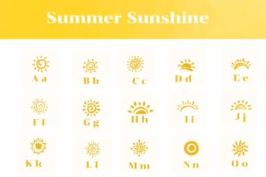 Summer Sunshine by Apiwat Type — Dingbats Font — thumbnail 2
