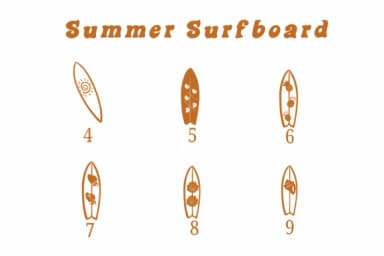 Summer Surfboard by Suphitchaya — Dingbats Font — thumbnail 4