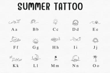 Summer Tattoo by Sontaya — Dingbats Font — thumbnail 2