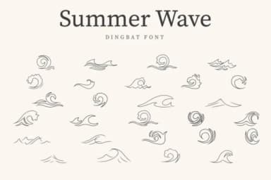 Summer Wave by CraftedType Studio — Dingbats Font — thumbnail 1