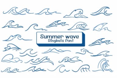 Summer Wave by Ketsarin — Dingbats Font — thumbnail 1