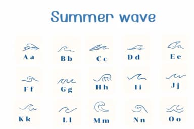 Summer Wave by Ketsarin — Dingbats Font — thumbnail 2